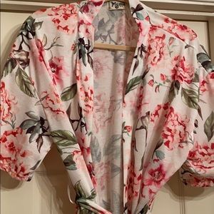 Floral robe